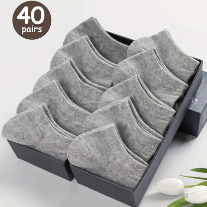 Meias Masculinas Cano Baixo Antiodor – Pacote com 10/20/30/40/50 Pares