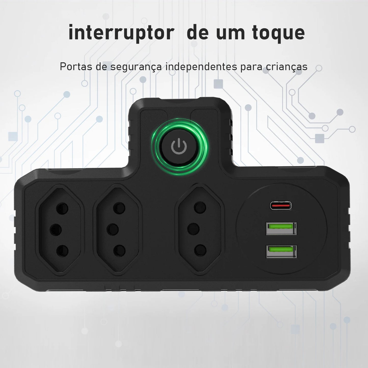 Conversor de Plugue USB COIBEU – Com Portas de Carregamento USB