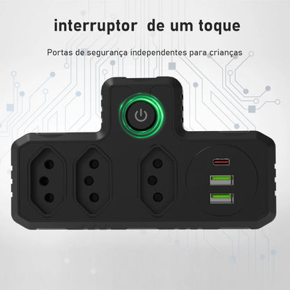 Conversor de Plugue USB COIBEU – Com Portas de Carregamento USB