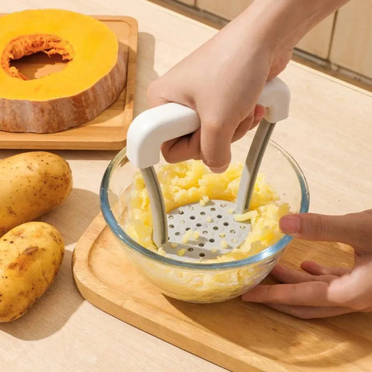 Amassador Manual de Batatas e Vegetais – Plástico Durável com Cabo Antiderrapante