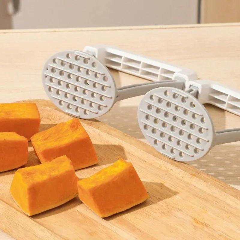 Amassador Manual de Batatas e Vegetais – Plástico Durável com Cabo Antiderrapante