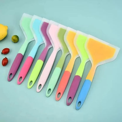 Espátula de Silicone para Cozinha – Pancake, Ovos, Carne, Pizza | Resistente ao Calor