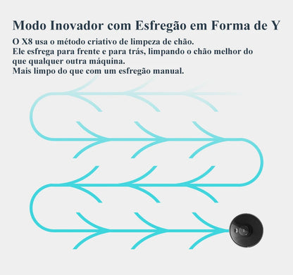 ABIR X8 Robô Aspirador de Pó Inteligente