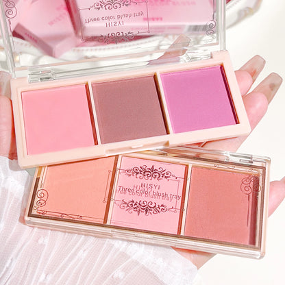 Blush Tricolor HISYI – Acabamento Matte, Longa Duração