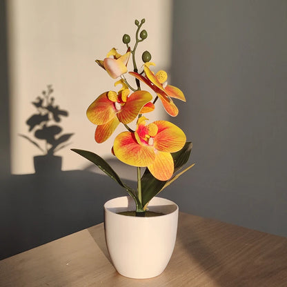 Bonsai Artificial Orquídea Borboleta – Vaso Decorativo para Casa