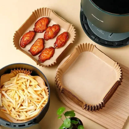 Formas Descartáveis de Papel para Air Fryer – Antiaderente e Resistente