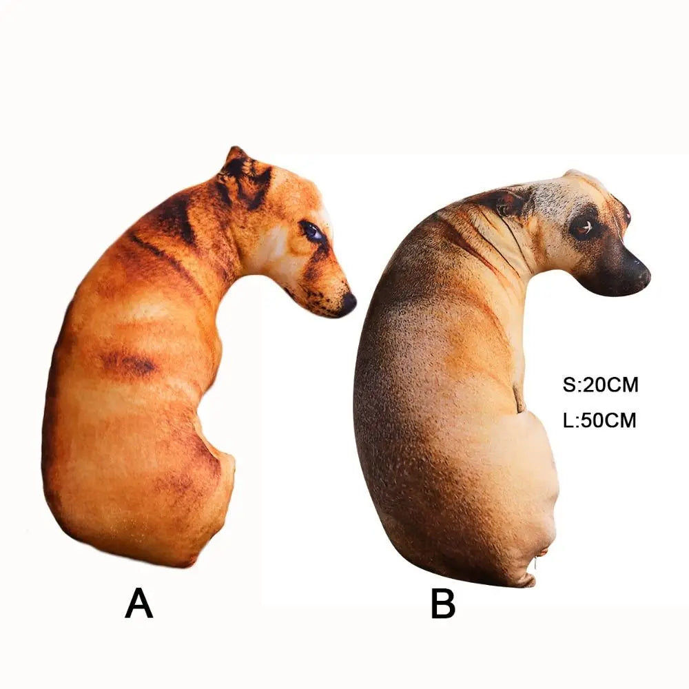 Almofada Decorativa 3D Realista – Formato de Cachorro