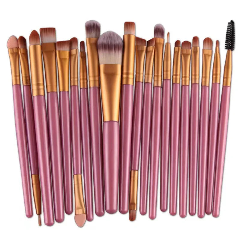 Kit 20 Pincéis para Olhos – Pincéis de Sombra e Delineador