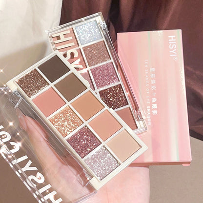 Paleta de Sombras 10 Cores Star Rejuvenation – Efeito Pérola, Matte e Cintilante