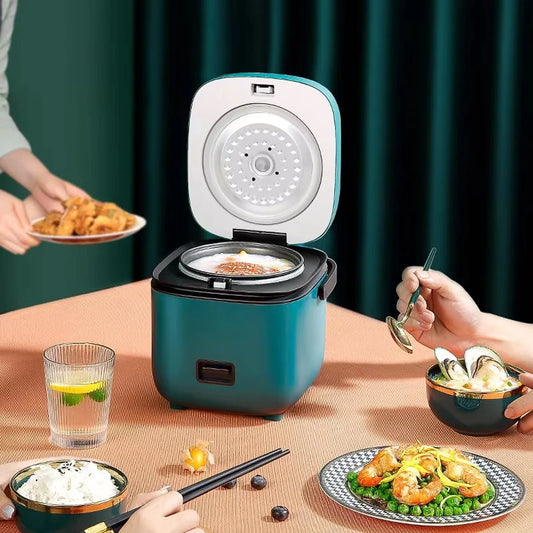 Panela Elétrica de Arroz Mini 1.2L – Para 1 a 2 Pessoas | Função Aquecimento e Vapor
