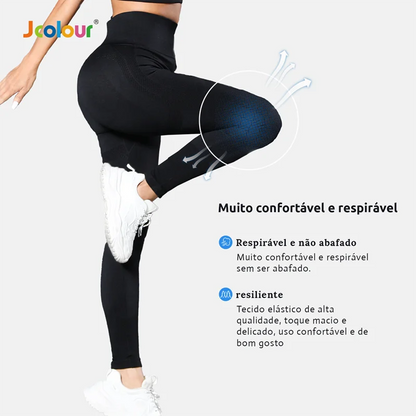 Calça Legging Esportiva Yoga Feminina Cintura Alta