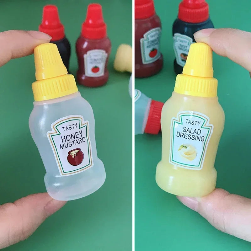 Mini Garrafa Squeeze 25ml para Condimentos – Ideal para Camping, Churrascos