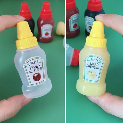 Mini Garrafa Squeeze 25ml para Condimentos – Ideal para Camping, Churrascos