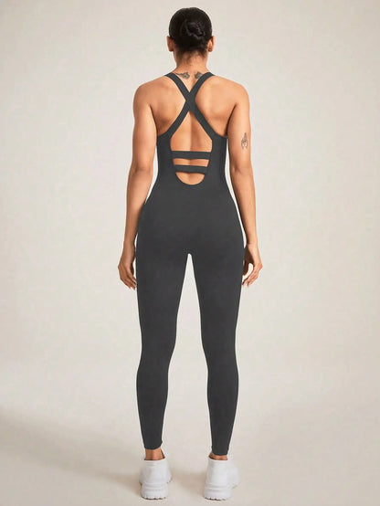 Body Modelador Feminino Sem Costura – Alças Cruzadas, Controle de Abdômen