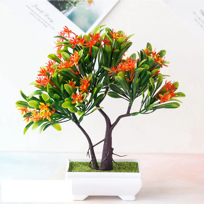 Planta Artificial Bonsai em Vaso – Decoração para Mesa, Casa, Escritório