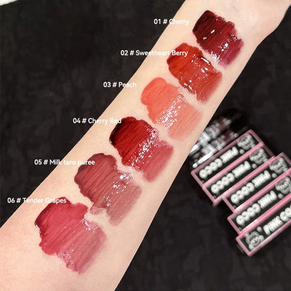 PINKCOCO Bear Doodle Mirror Lip Glaze – Gloss Labial de Brilho Espelhado