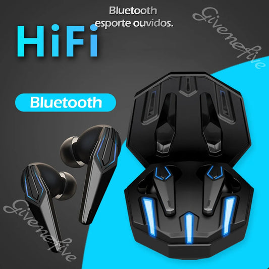 TWS Pro60 Fone Bluetooth 5.1 – À Prova d’Água, com Redução de Ruído e Microfone