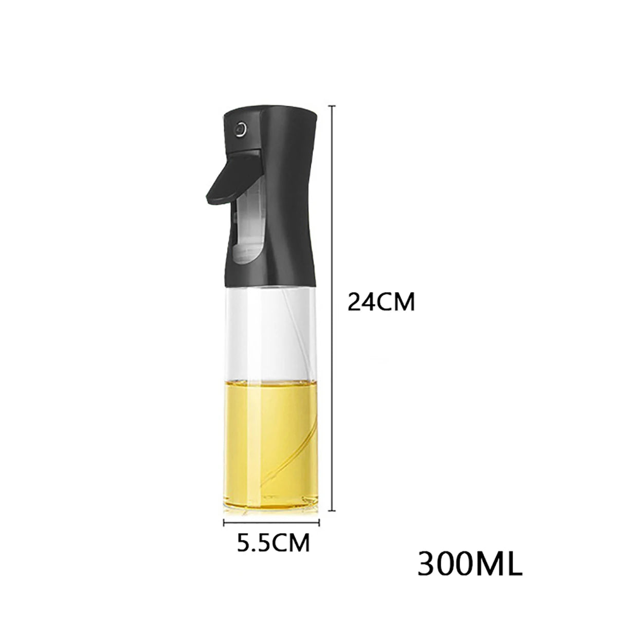 Borrifador de Óleo 200/300/500ml – Frasco Pulverizador para Cozinha