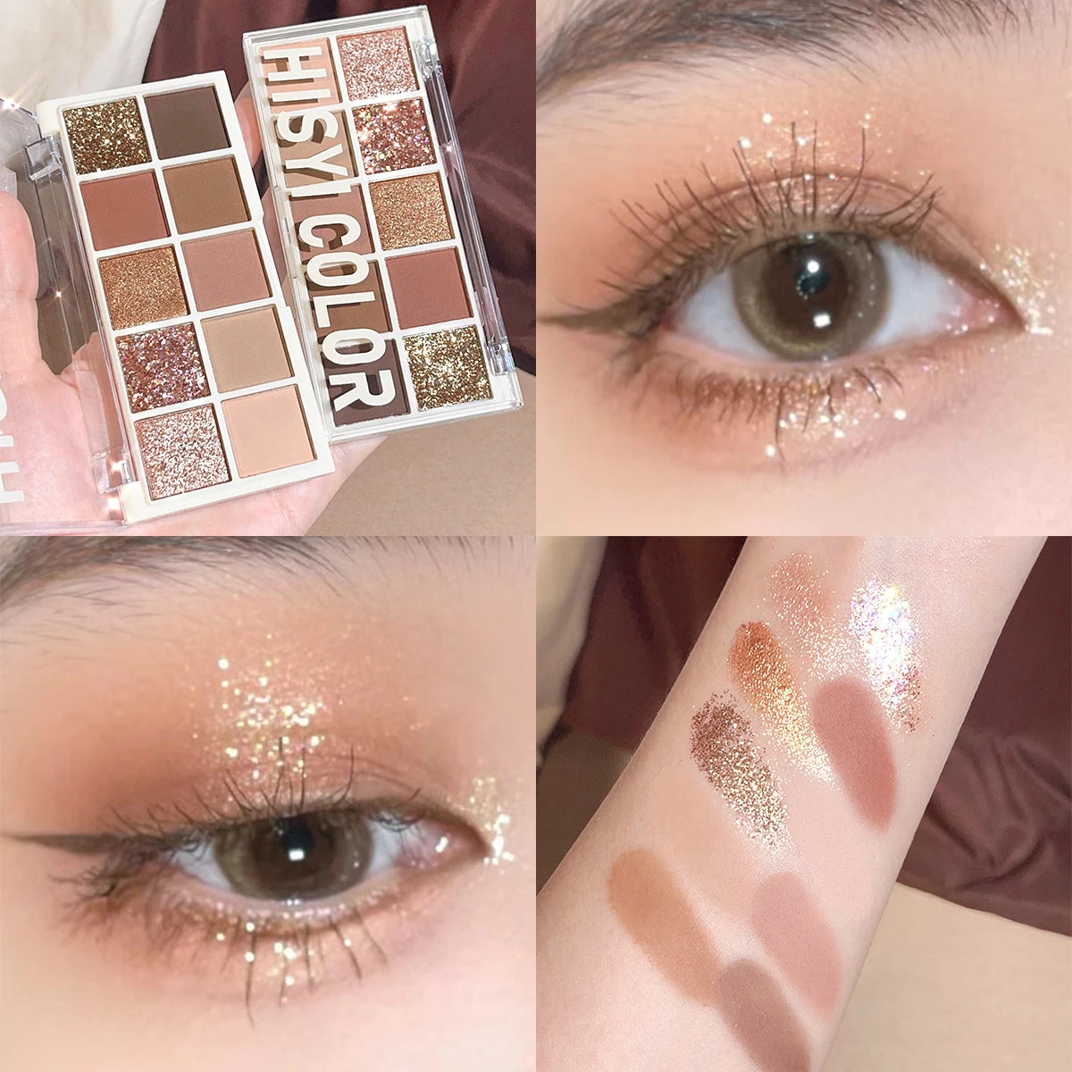 Paleta de Sombras 10 Cores Star Rejuvenation – Efeito Pérola, Matte e Cintilante