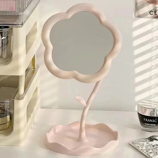 Espelho de Mesa Decorativo em Formato de Flor – Dormitório e Quarto