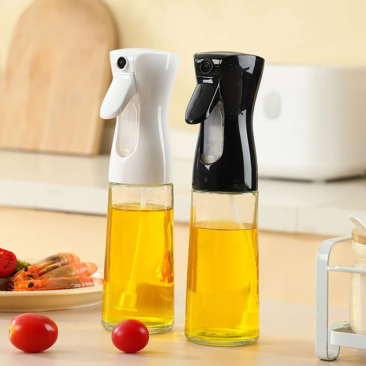 Borrifador de Óleo 200/300/500ml – Frasco Pulverizador para Cozinha