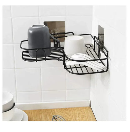Prateleira de Parede Sem Furo – Organizador Multiuso para Banheiro e Cozinha