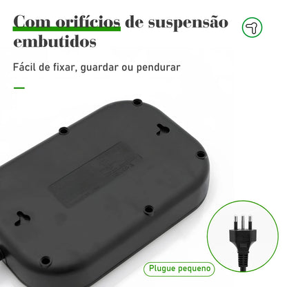Extensão Elétrica COIBEU com Chave Geral e Proteção contra Sobrecarga – 2m (Plugue Europeu)