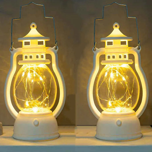 Castiçal Retro em Forma de Lampião – Iluminação Decorativa LED