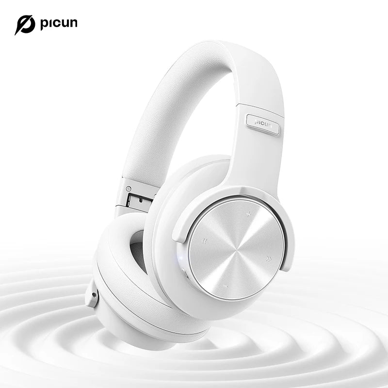 Picun B8 Fone de Ouvido Bluetooth Over-Ear – 120h de Bateria, 3 Modos de Som
