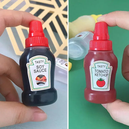 Mini Garrafa Squeeze 25ml para Condimentos – Ideal para Camping, Churrascos