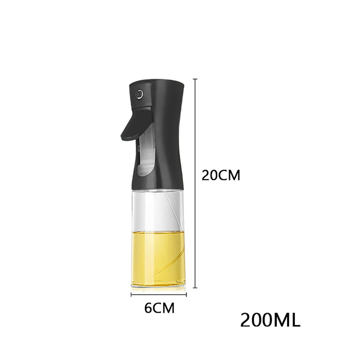 Borrifador de Óleo 200/300/500ml – Frasco Pulverizador para Cozinha