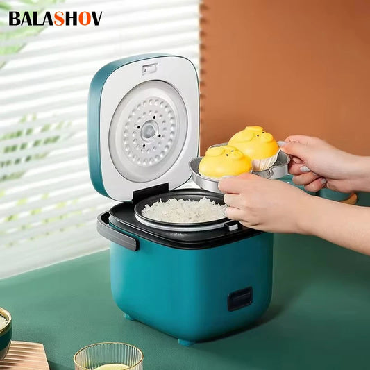 Panela Elétrica de Arroz Mini 1.2L – Para 1 a 2 Pessoas | Função Aquecimento e Vapor