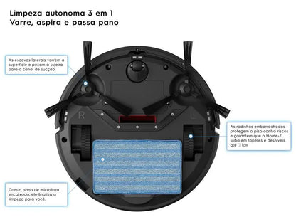 Robô Aspirador de Pó Electrolux ERB10 3 em 1 – Bivolt