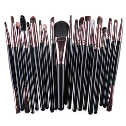Kit 20 Pincéis para Olhos – Pincéis de Sombra e Delineador