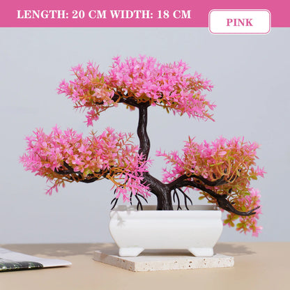 Planta Artificial Bonsai em Vaso – Decoração para Mesa, Casa, Escritório