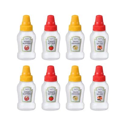 Mini Garrafa Squeeze 25ml para Condimentos – Ideal para Camping, Churrascos