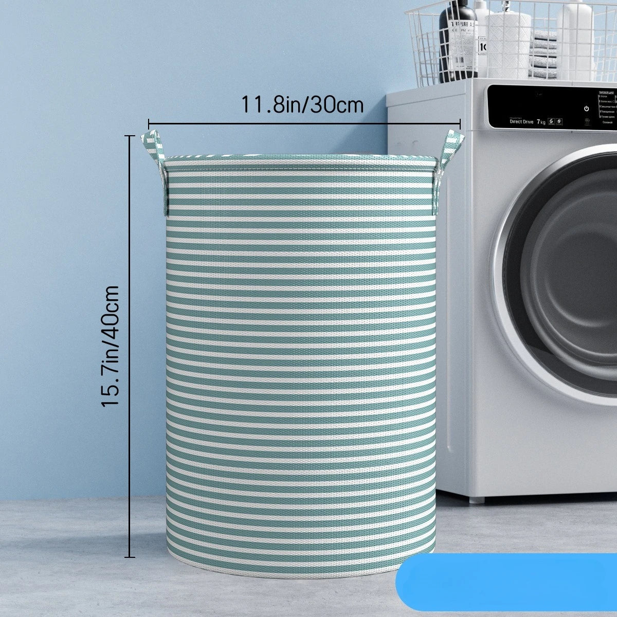 Cesto de Roupa Dobrável Minimalista com Alças – Organizador Multiuso