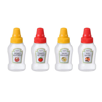 Mini Garrafa Squeeze 25ml para Condimentos – Ideal para Camping, Churrascos