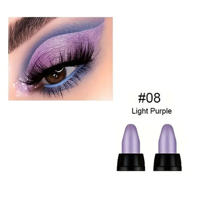 Delineador Colorido Glitter 16 Cores – Efeito Perolado, À Prova d’Água