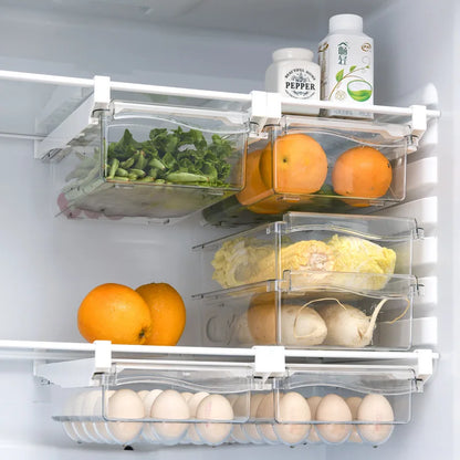 Gaveta Organizadora para Geladeira – Estilo Deslizante – para Ovos e Alimentos