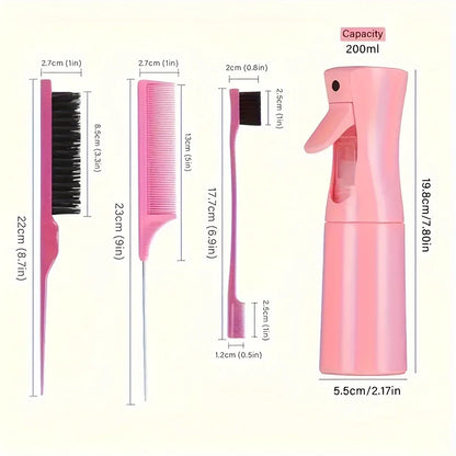 Kit 4 Peças Pentes de Cabelo Profissionais