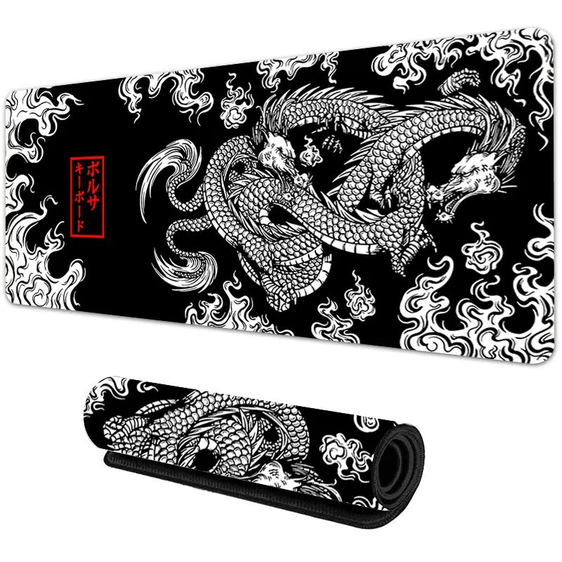 Mousepad Gamer Japonês XXL – Dragão Estilo Anime | Antiderrapante