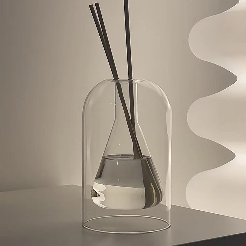 Difusor de Aromaterapia em Vidro com Varetas – Decoração Moderna