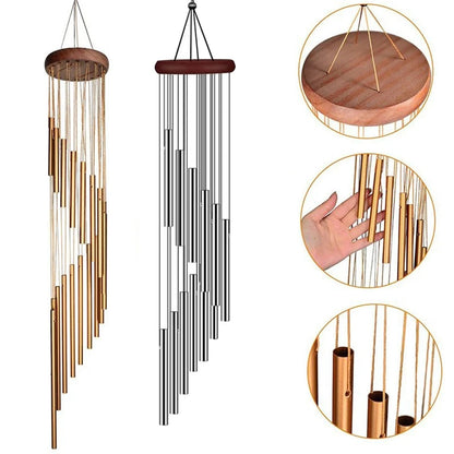 Sino de Vento com 12 Tubos em Alumínio – Decoração para Casa