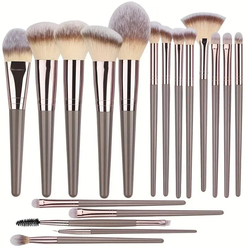 Kit de Pincéis de Maquiagem Profissional – 3 a 20 Peças