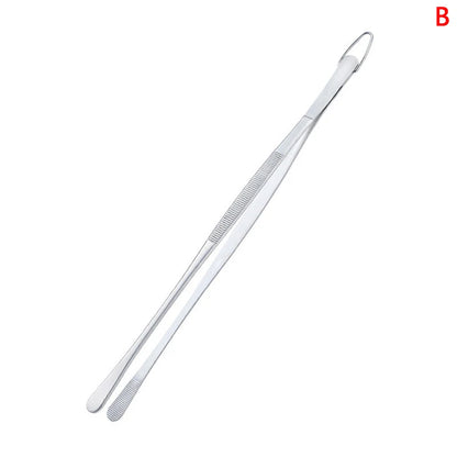 Pinça de Cozinha Extra Longa em Aço Inox