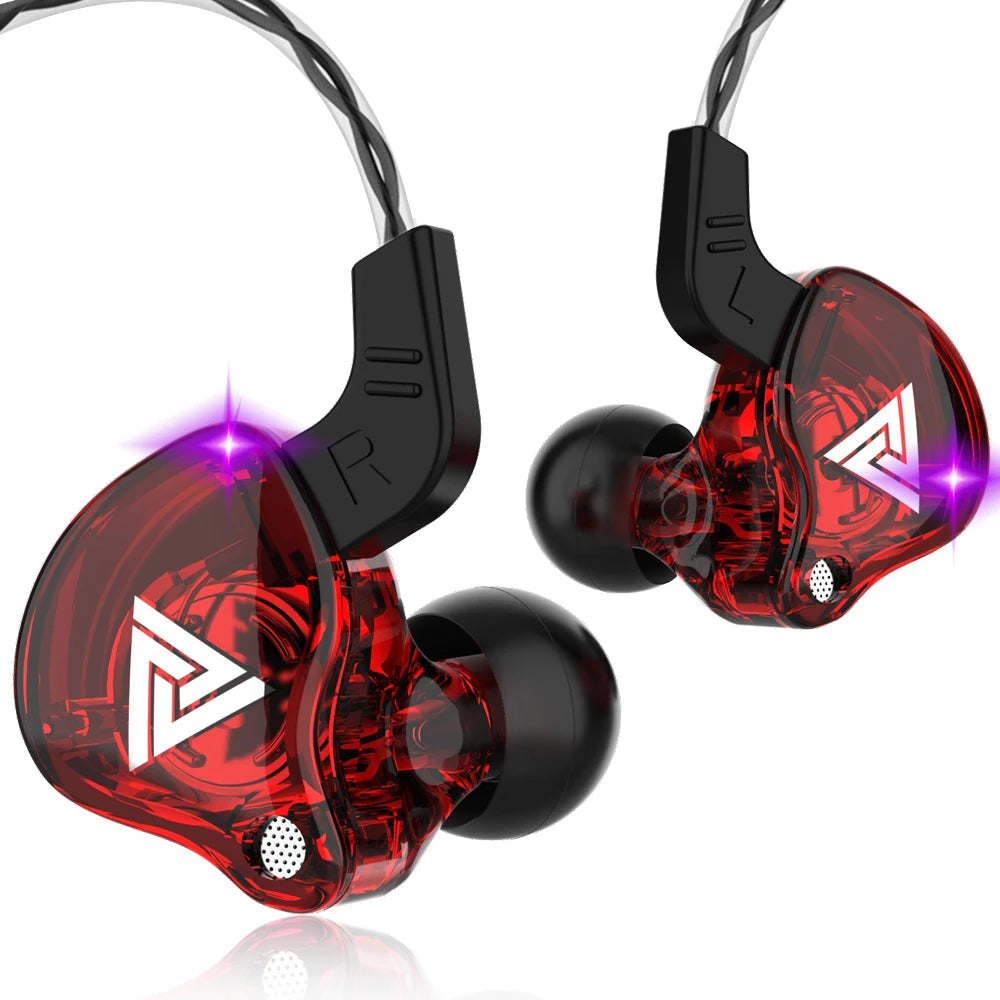 QKZ AK6 – Fone In-Ear Profissional com 6 Drivers Dinâmicos, Áudio Hi-Fi, Graves Poderosos e Microfone Integrado