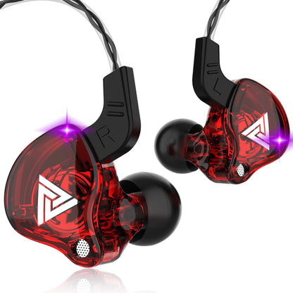 QKZ AK6 – Fone In-Ear Profissional com 6 Drivers Dinâmicos, Áudio Hi-Fi, Graves Poderosos e Microfone Integrado