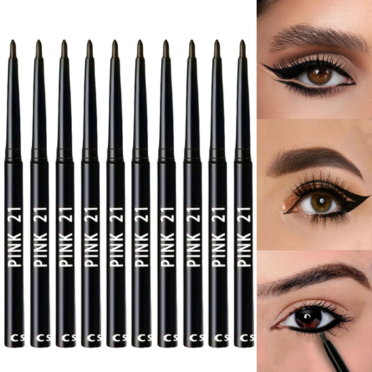 Kit 10 Lápis Delineadores Pretos – Longa Duração