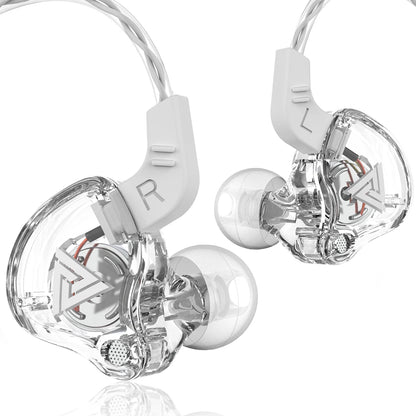 QKZ AK6 – Fone In-Ear Profissional com 6 Drivers Dinâmicos, Áudio Hi-Fi, Graves Poderosos e Microfone Integrado